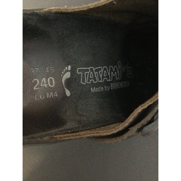 Tatami By Birkenstock Brown Leather Slip-On Clogs Adjustable Straps Size 37 US 6 - Picture 4 of 9